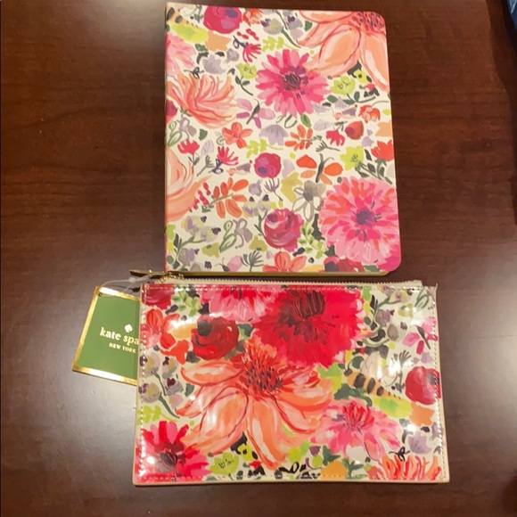 kate spade Handbags - Adorable Kate Spade Dahlia Pencil Pouch & Notebook
